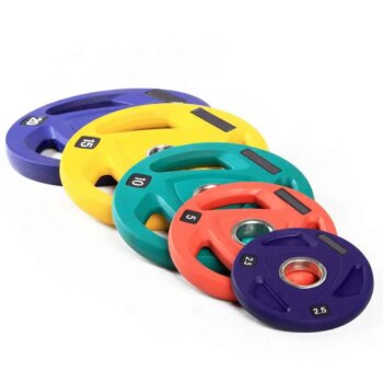 PU Eco-Friendly Colorful Barbell Plates Gym Training