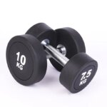 Wholesale Custom Round Rubber Gym Dumbbell Set