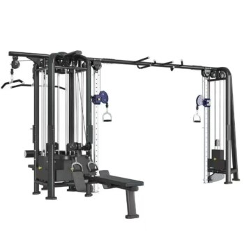 5-Station Steel Multi-Jungle Gym Fitness Trainer Machine