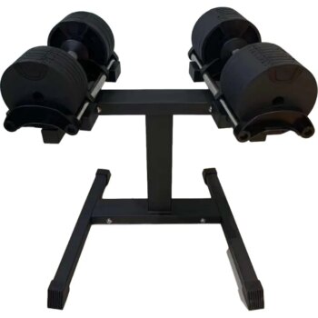Adjustable Electroplated Dumbbell Set With Rack