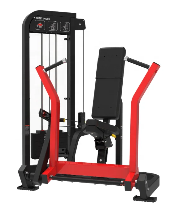 Adjustable Steel Pin Loaded Seated Chest Press Gym Machine