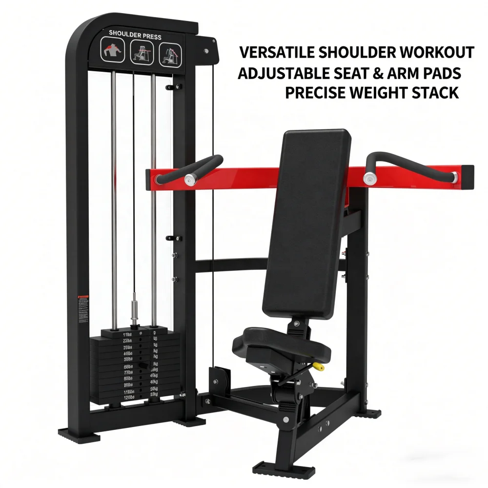 Commerical Pin Loaded Seated Shoulder Press Gym Machine