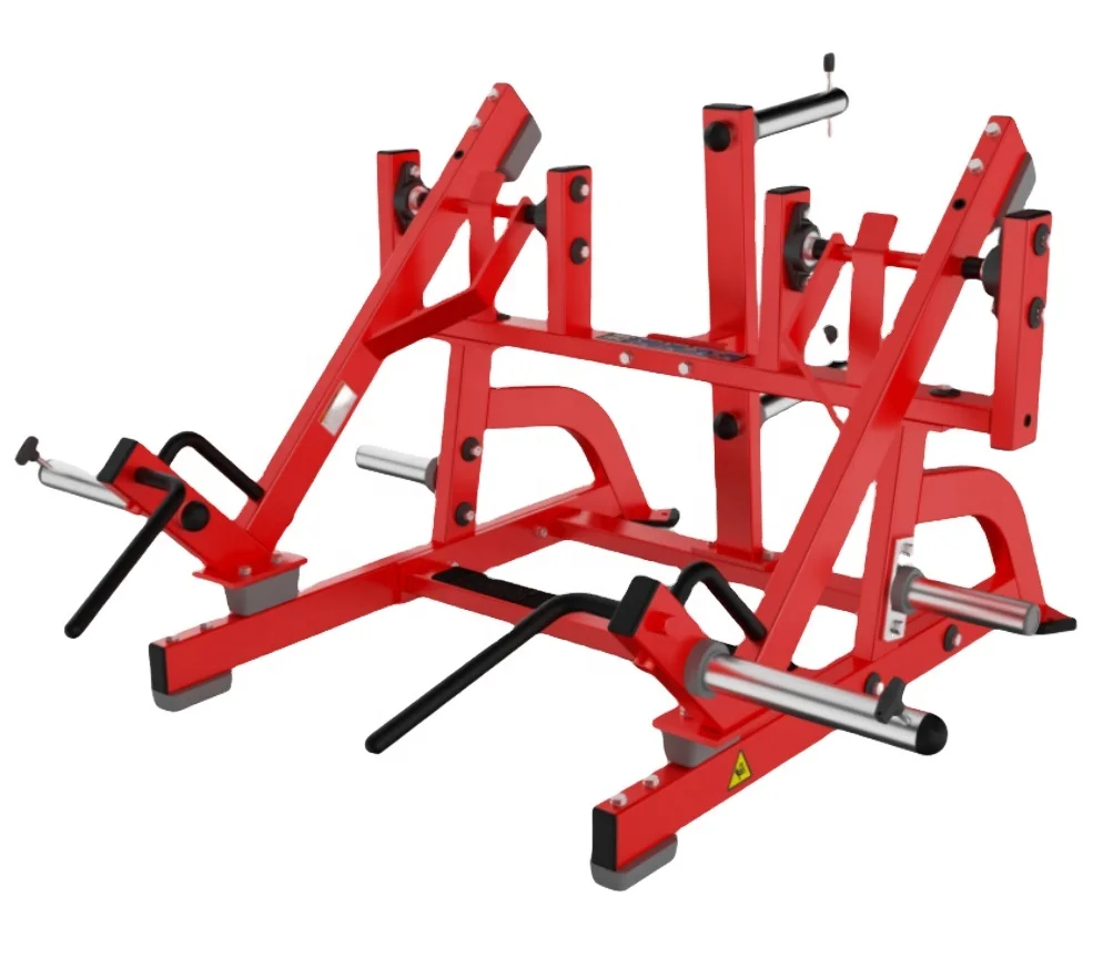Commercial SS Squat Machine w/ Dip Attachment Adjustable Safety