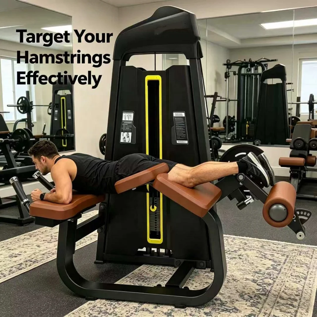 Prone Leg Curl Machine Commercial Hamstring Trainer Gym Strength
