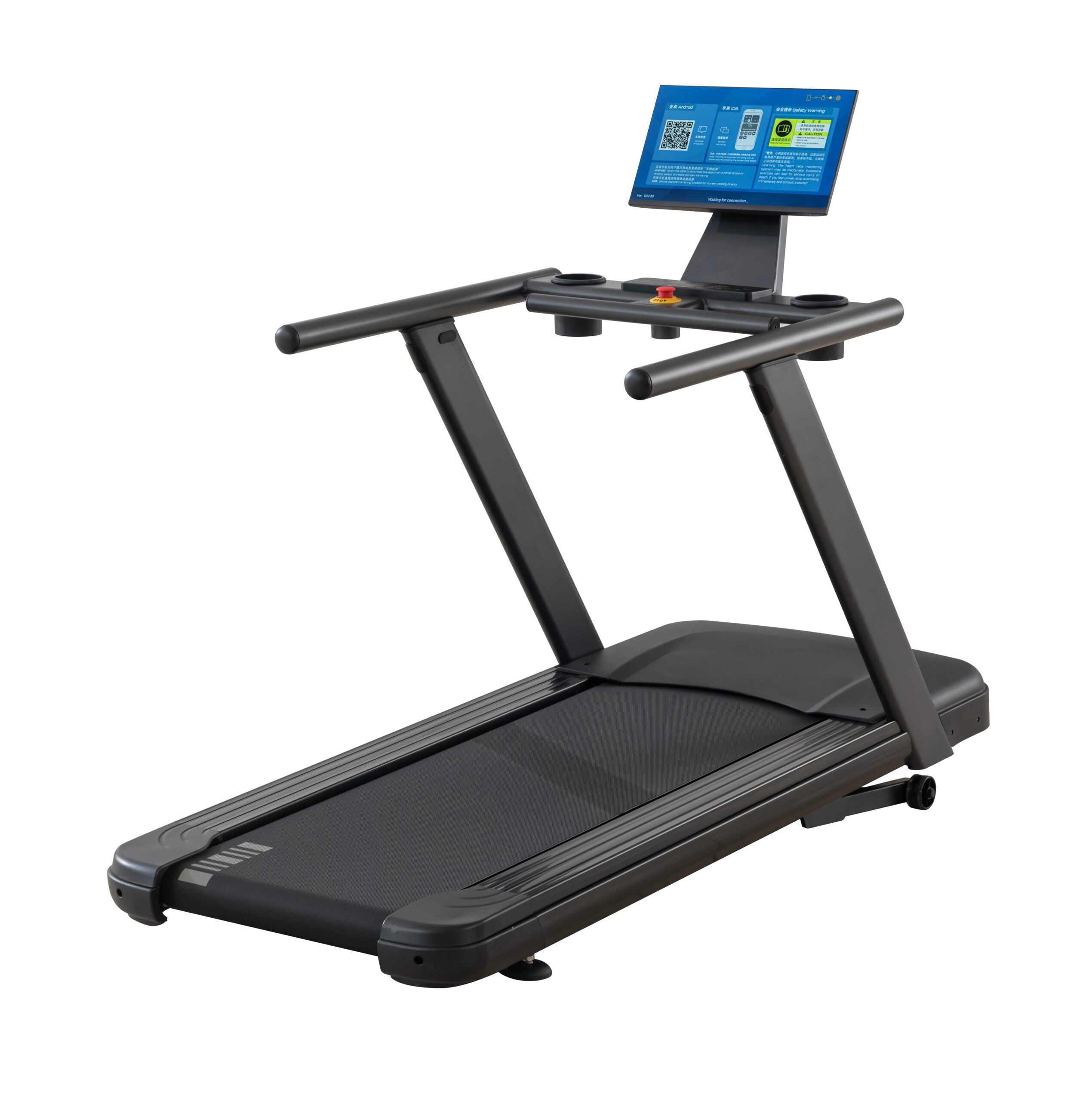 JS Commercial Treadmill Rotating LCD Gym Fitness Equipment