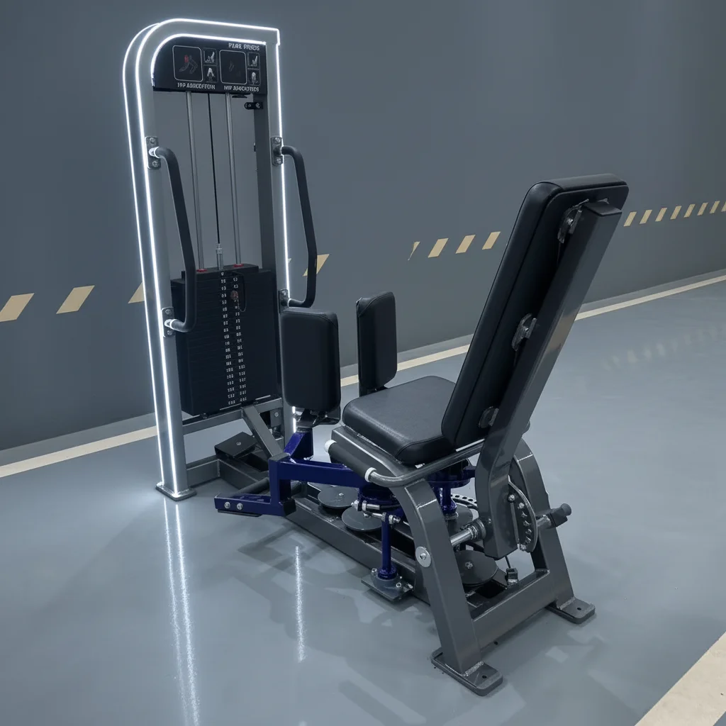 Dual Functional Hip Adductor Abductor Machine Plate Loaded Gym Equipment