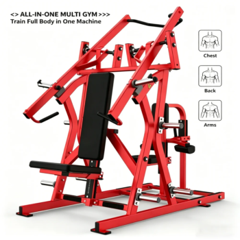 Commercial Plate-Loaded Multi Gym Machine Adjustable Strength Training System for Full Body Workout