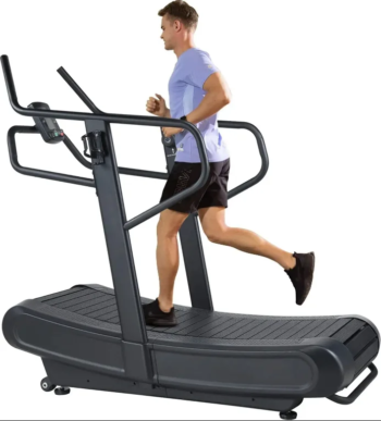 Heavy-Duty Non-Motorized Curved Treadmill Commercial