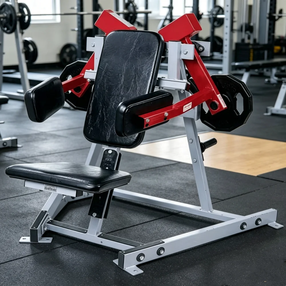 Gym Equipment Strength Training Shoulder Exerciser Standing Plate Loaded Lateral Raise Machine Safety Stainless Steel Adjustable