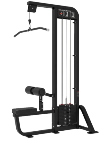 Adjustable Seated Lat Pulldown Machine Steel Pin Load Fitness