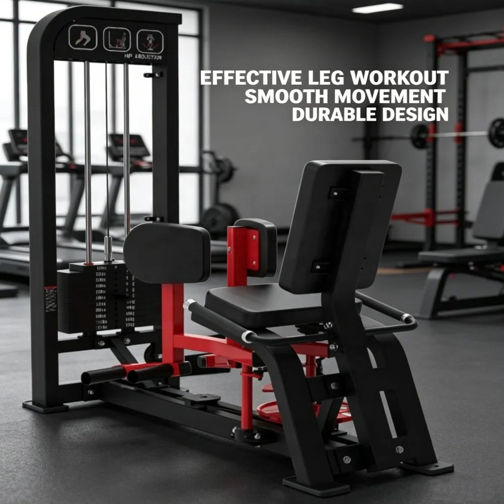 Dual Function Hip Abduction Adduction Gym Machine for Inner Outer Thigh Muscle Training