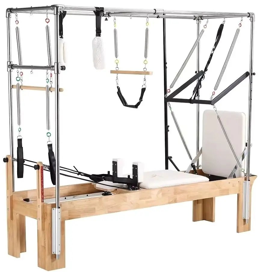Home Use 3-in-1 Adjustable Pilates Cadillac Bed with German Springs for Core Strength