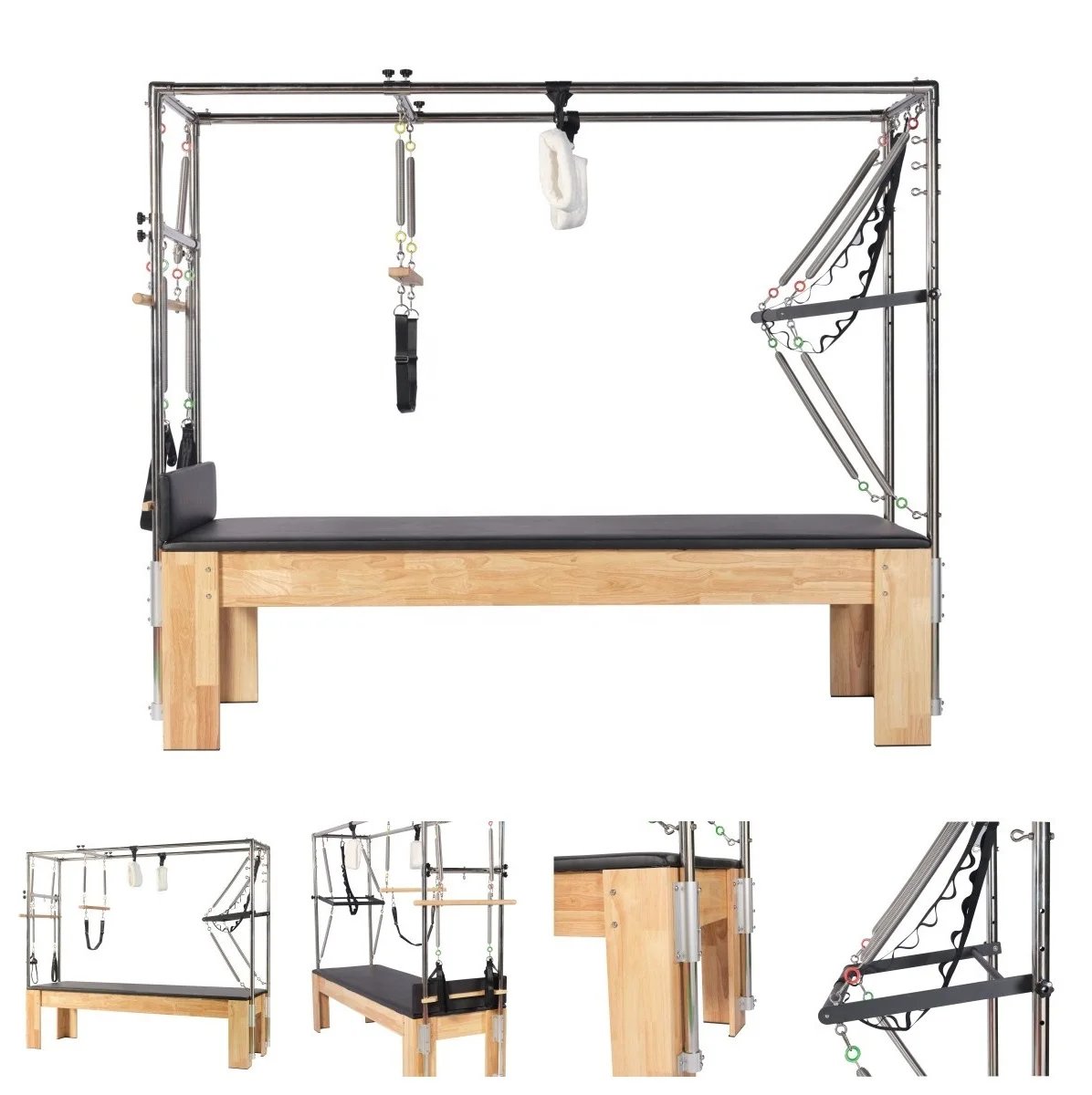 Cadillac Bed for Pilates & Yoga – Solid Wood Construction with Adjustable Bracket System