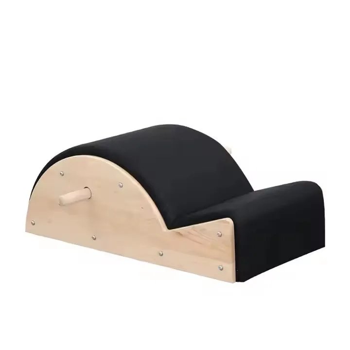 Maple Wood Pilates Spine Corrector for Scoliosis Stretch with PU Leather Padding