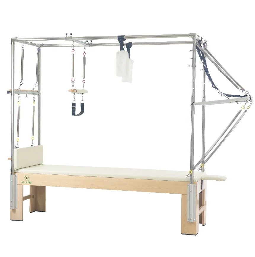 Maple Cadillac Reformer Pilates Machine with Custom Spring Resistance for Commercial Studios