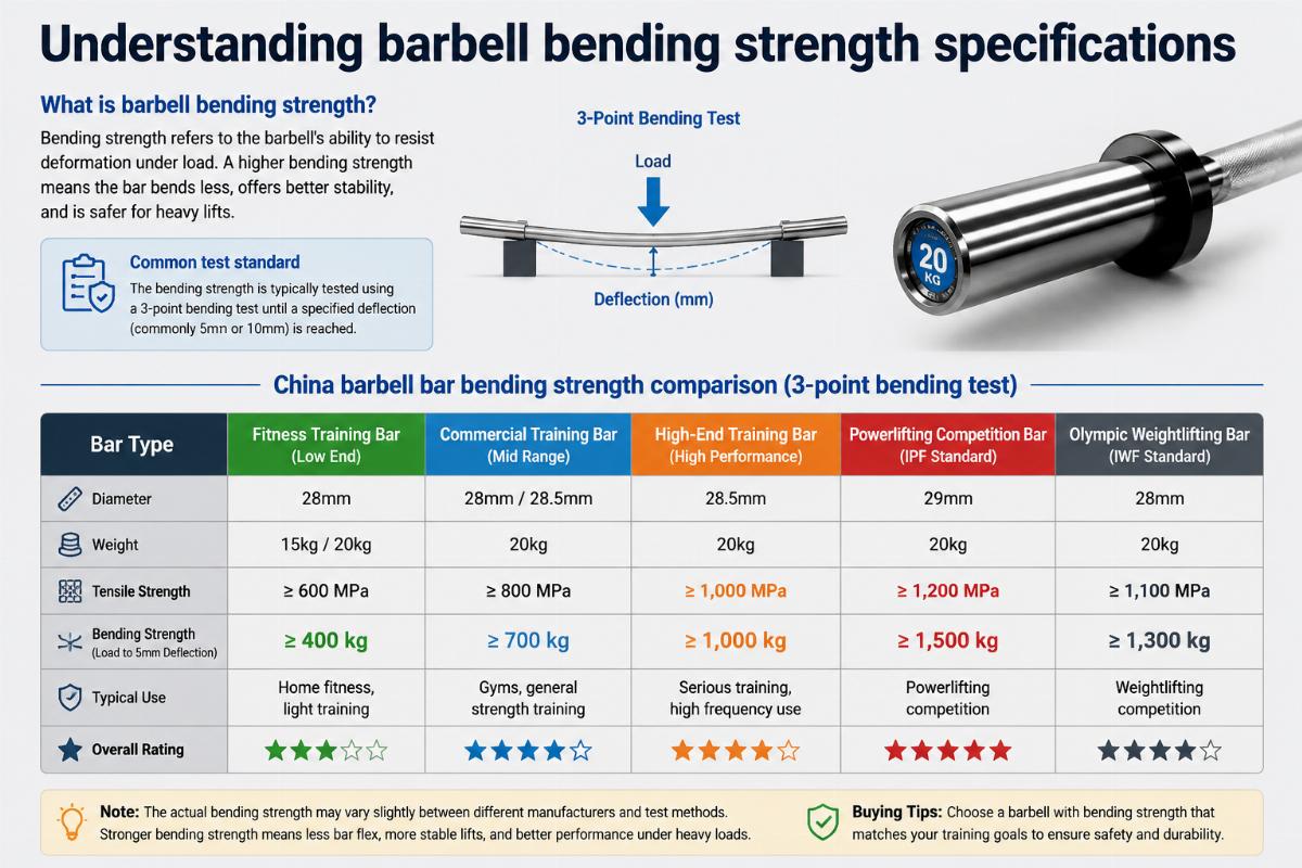 China Barbell Bar Bending Strength Ranking: Why This Question Leads Buyers Astray?