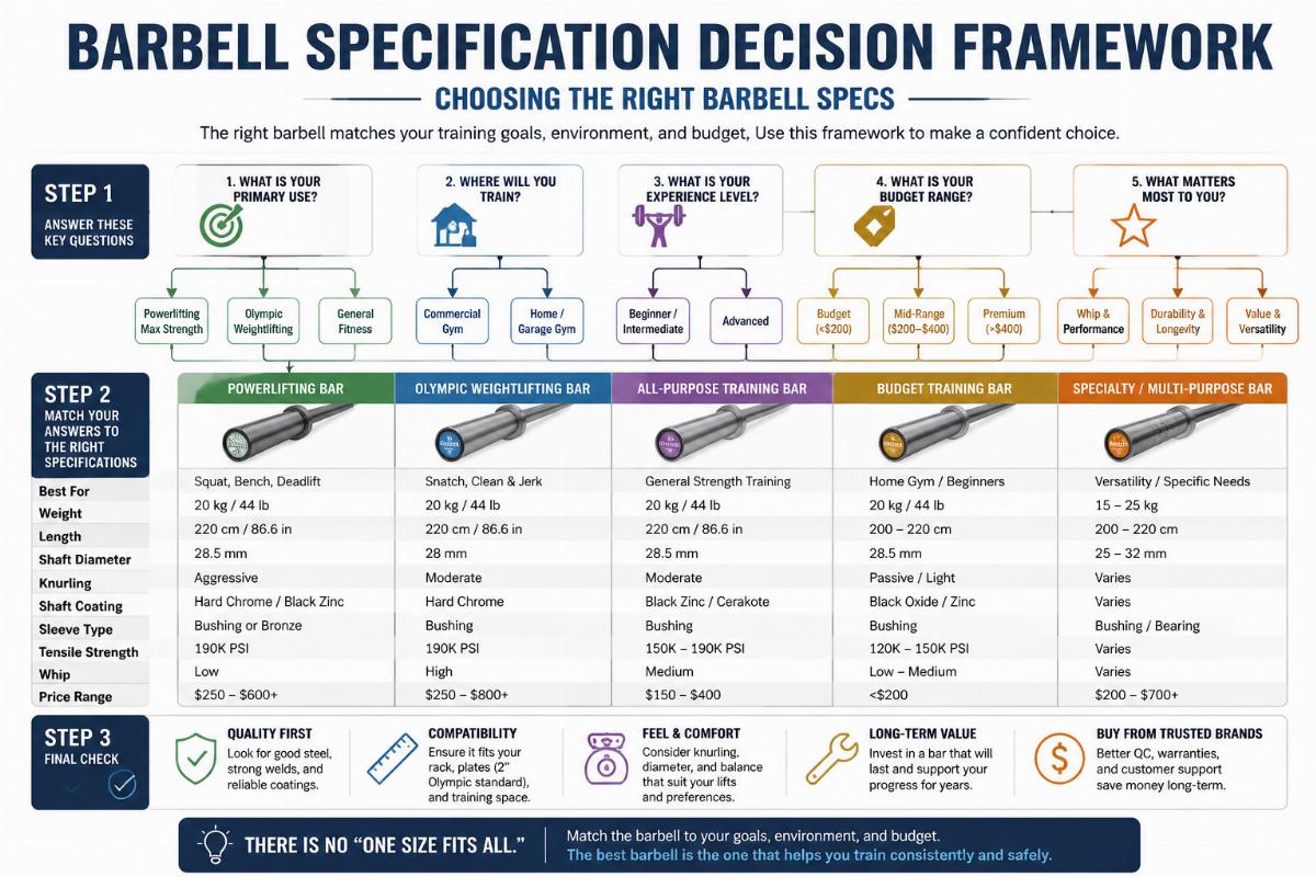 Barbell specification decision framework