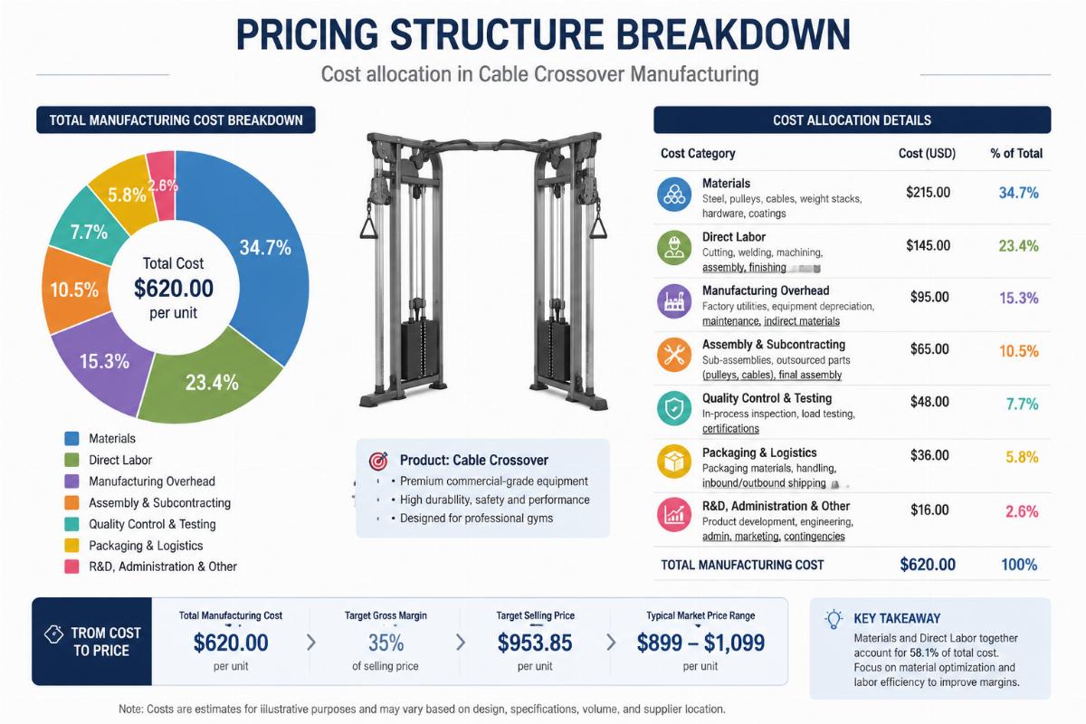Pricing structure breakdown