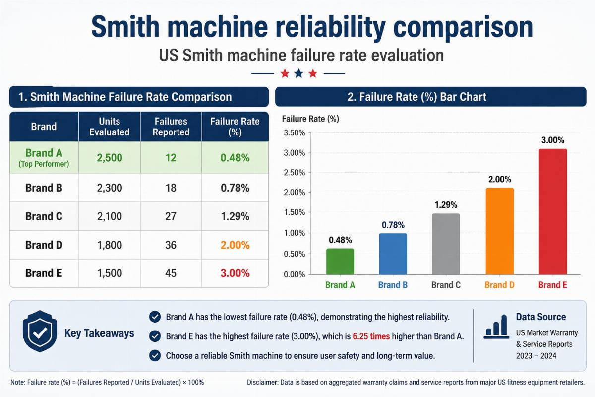 Which US Smith Machine Brands Have the Lowest Failure Rates?