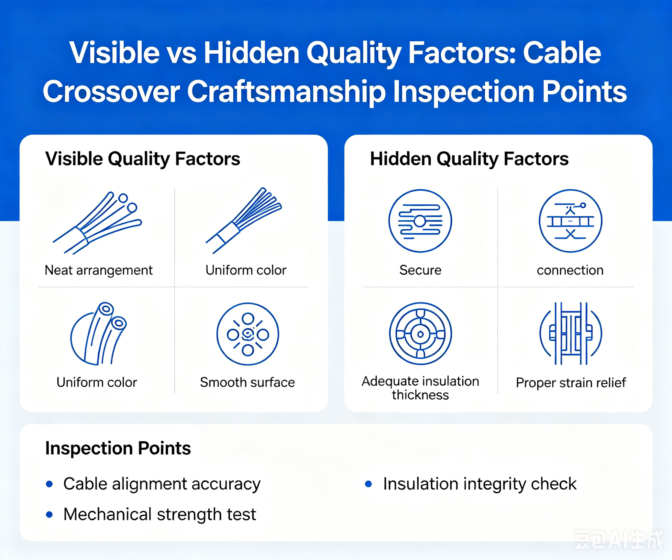 Visible vs hidden quality factors