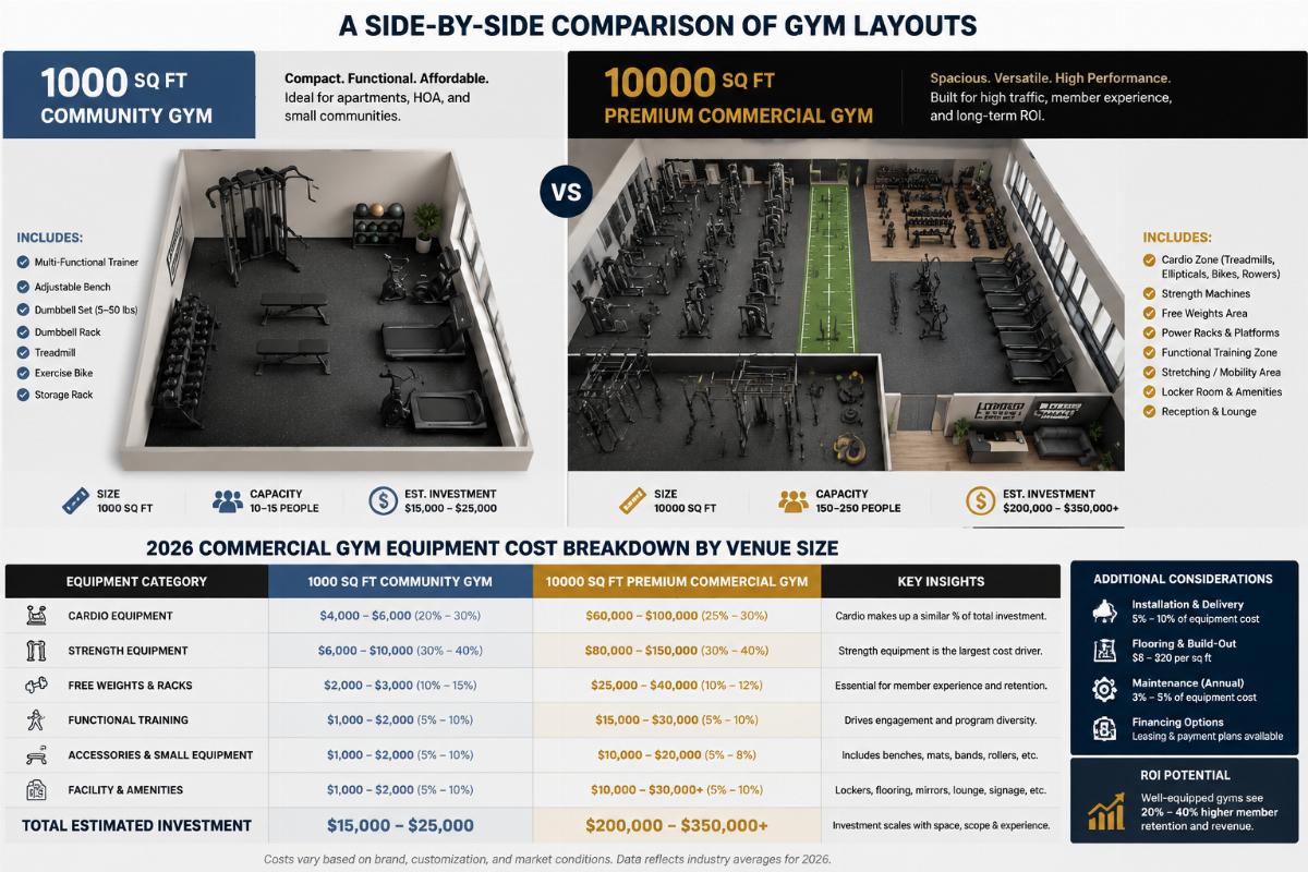 How Much Does It Cost to Equip a Commercial Gym With Chinese Manufacturer Pricing?