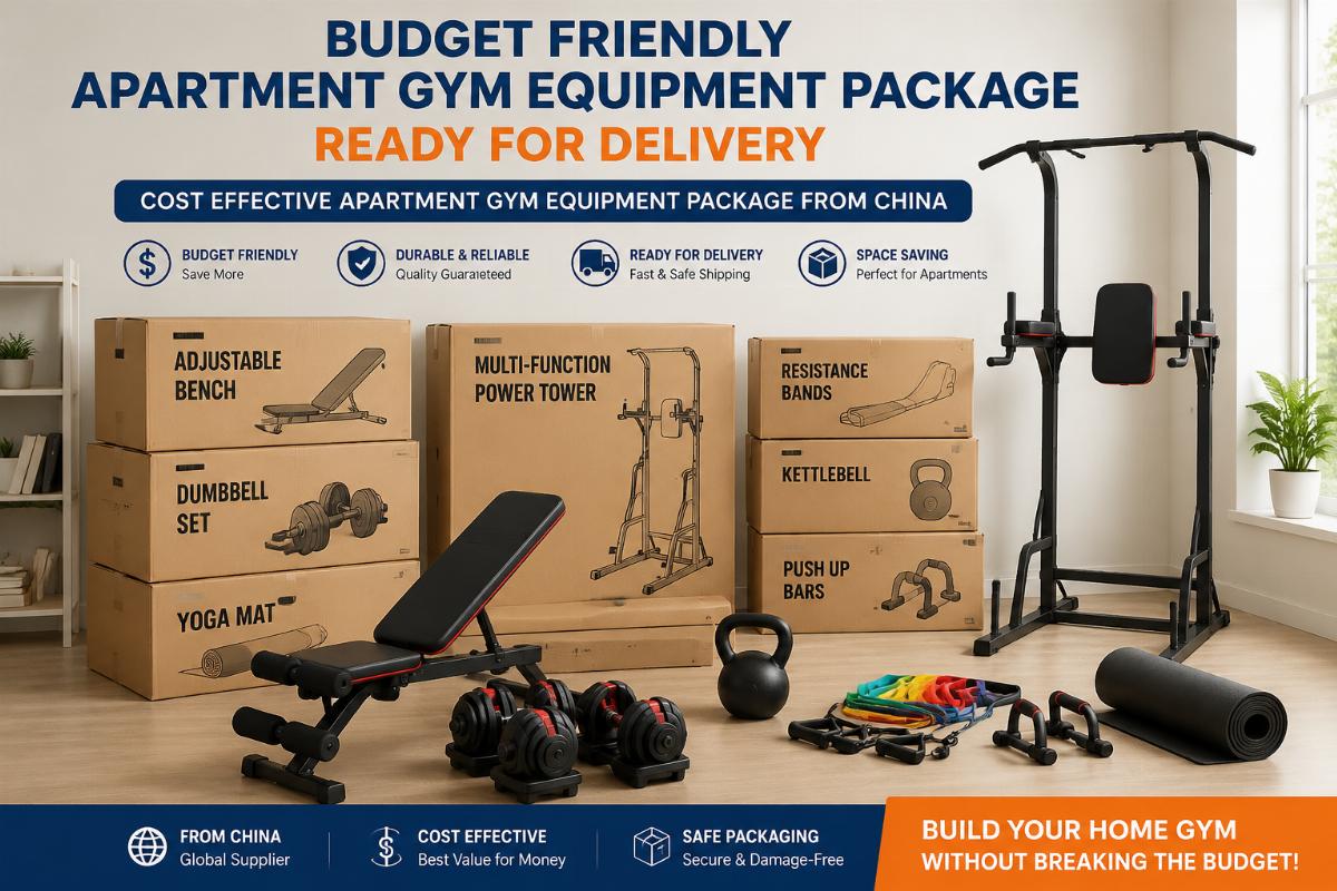 Budget friendly apartment gym equipment package ready for delivery