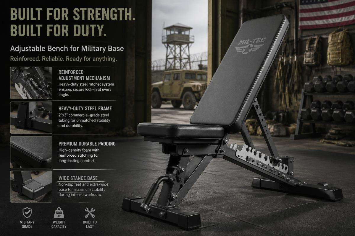 AB-Adjustable Bench Sub-Series for Military Base Strength Facilities: Wholesale Supplier