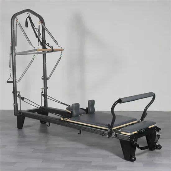 Commercial Aluminium Pilates Reformer with Tower for Studio