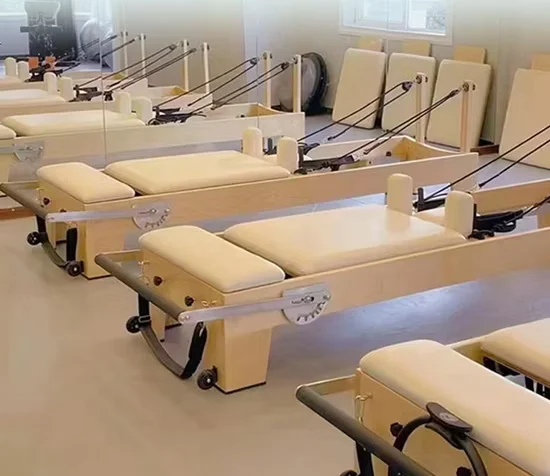 Commercial Beech Wood Pilates Reformer for Studio