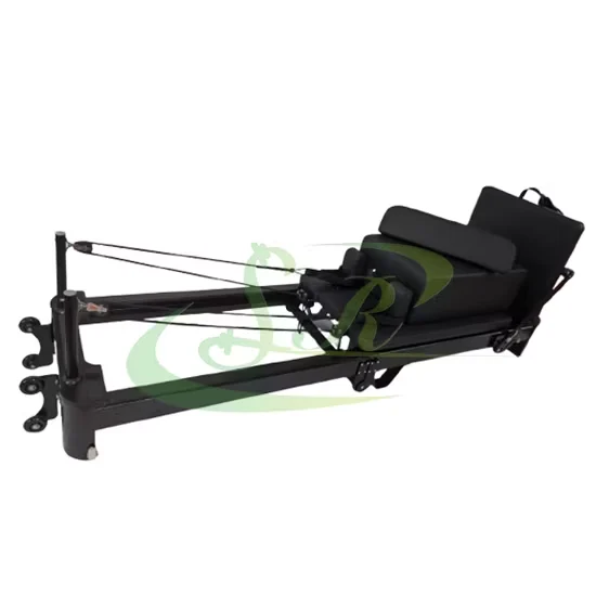 Commercial Black Aluminum Folding Pilates Reformer for Home Studio