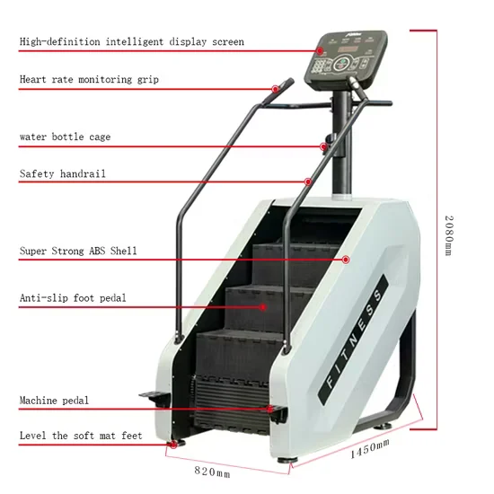 Commercial Electric Silent Stair Climber for Gym Use