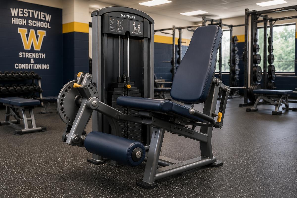 Commercial Leg Extension Machine for High School Weight Rooms | OEM Factory