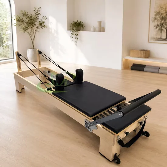 Commercial Maple Wood Pilates Reformer Bed for Studio