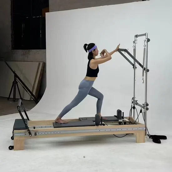Commercial Maple Wood Pilates Reformer Bed Machine for Studio