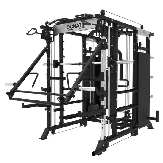 Commercial Multi-Function Smith Machine Power Rack with Cable Crossover