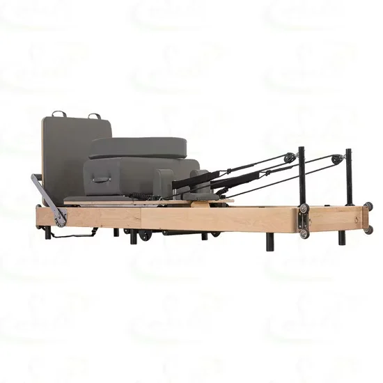 Commercial Oak Wood Foldable Pilates Reformer for Studio