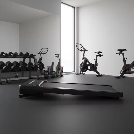 Commercial Walking Pad with Transport Wheels for Gym Use