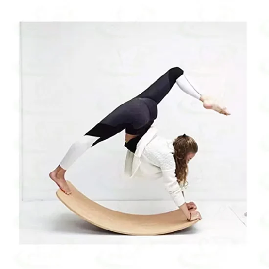 Commercial Wooden Balance Board for Pilates Yoga Kids