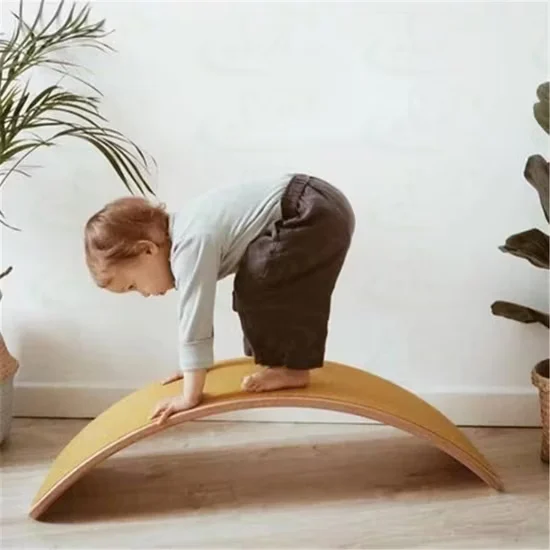 Commercial Wooden Curved Balance Board for Pilates & Motor Coordination