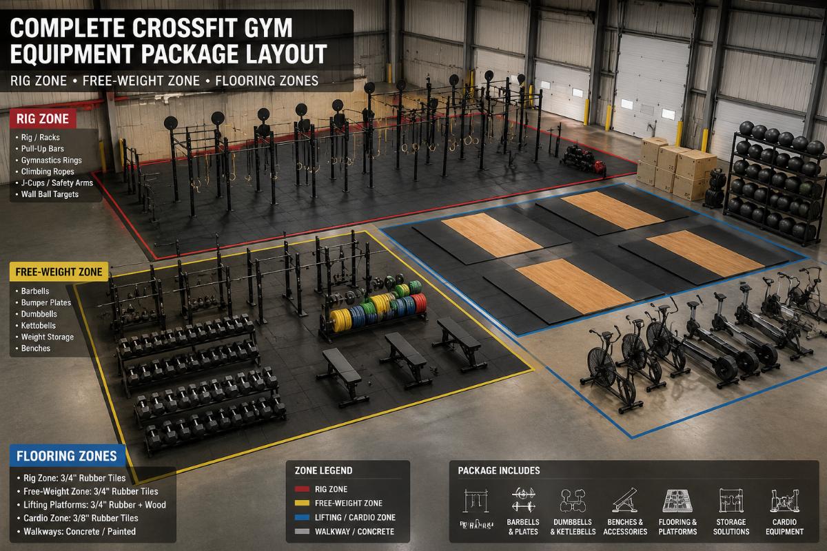 Commercial CrossFit Box Gym Equipment Package | Wholesale Supplier