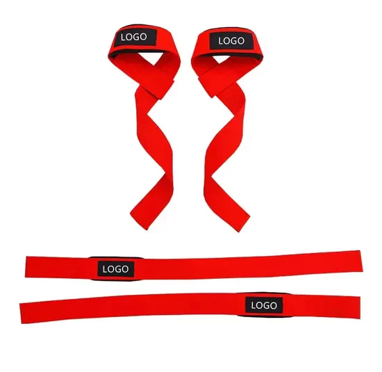 Custom Logo Neoprene Padded Weight Lifting Straps for Commercial Gym