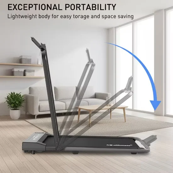 Foldable Home Walking Treadmill with Handle for Home Use