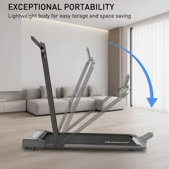 Healthmate Compact Folding Walking Treadmill with Remote Control