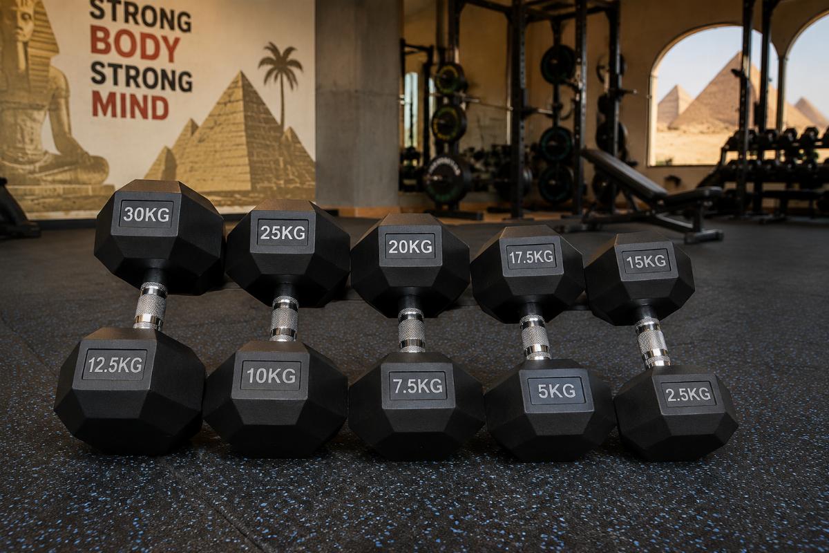 Hex Dumbbell Set Manufacturer for Commercial Gyms in Egypt