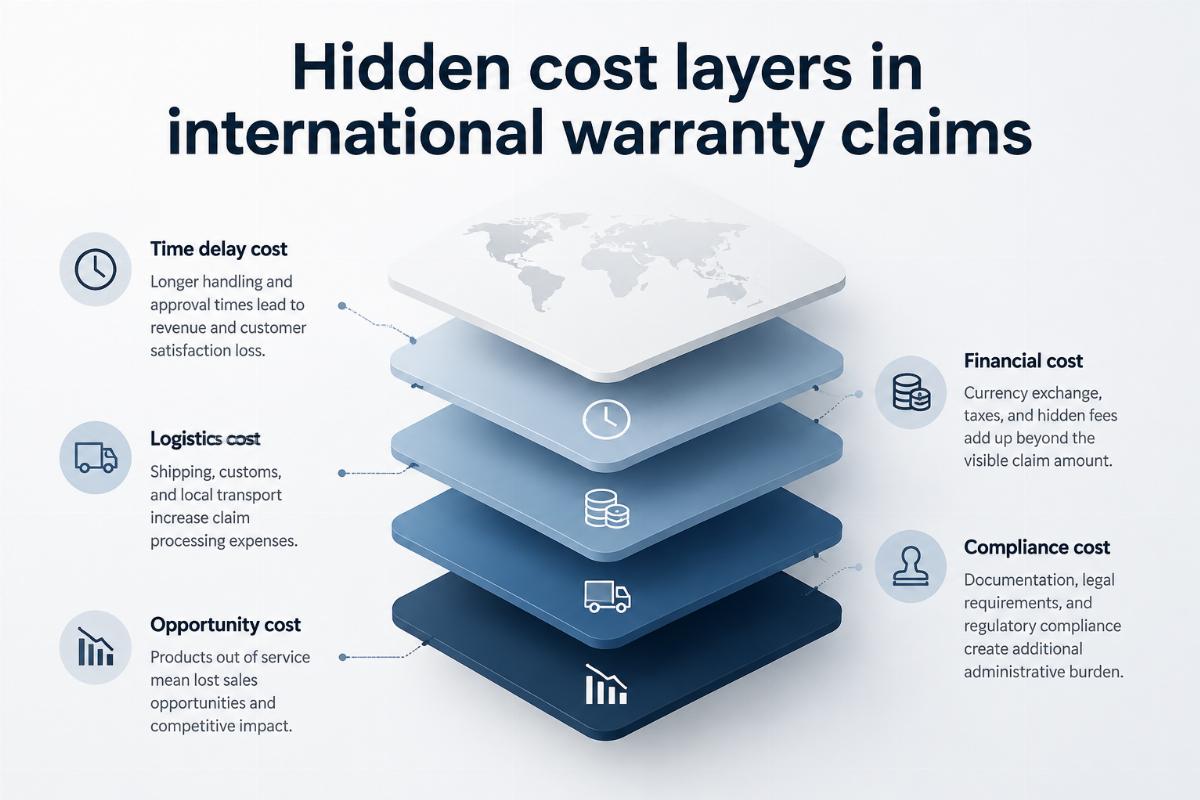 Hidden cost layers in international warranty claims