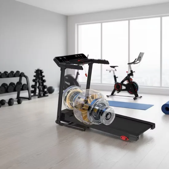 HSM Motorized Treadmill with Transport Wheels Manual Incline