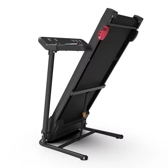 Motorized Treadmill with Manual Incline and Transport Wheels for Home Fitness