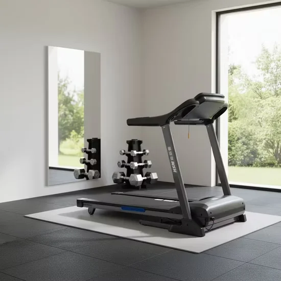 MT296 Electric Treadmill ABS Material Fitness Equipment for Bedroom Workout