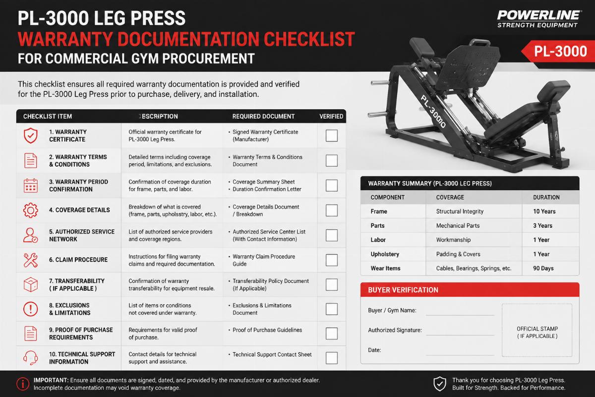 PL-3000 Leg Press Wholesale Supplier & Warranty Guide