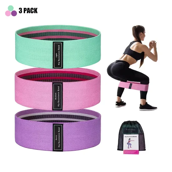 Polyester Resistance Bands for Yoga and Fitness Commercial Gym